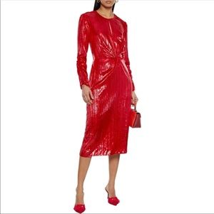 DIANE VON FURSTENBERG
Mallory Lucido Velvet Dress In Sindoor